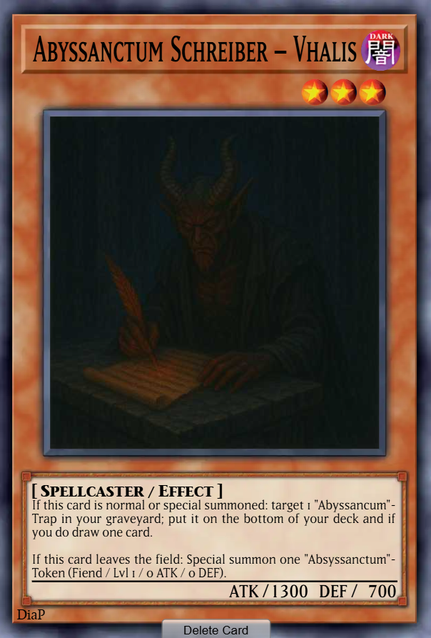 Abyssanctum Schreiber – Vhalis