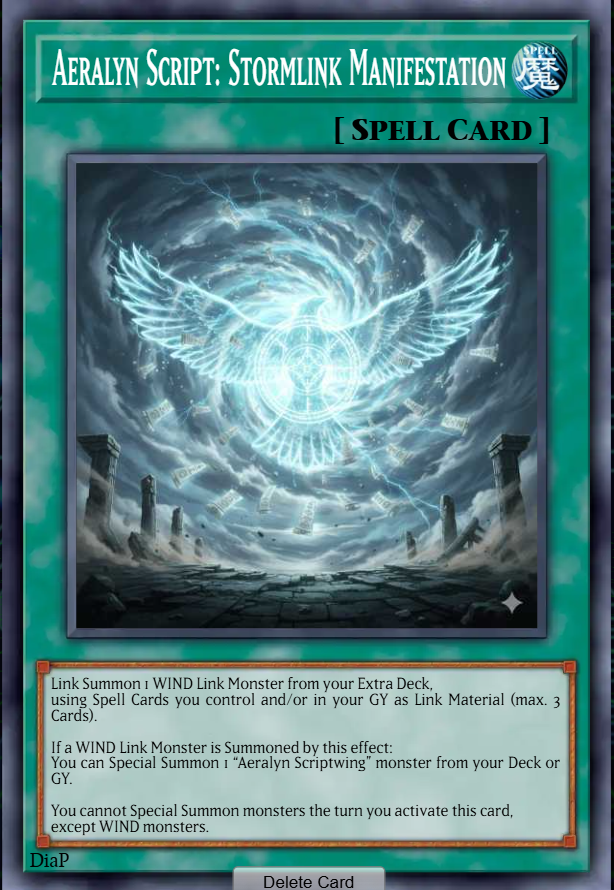 Aeralyn Script: Stormlink Manifestation