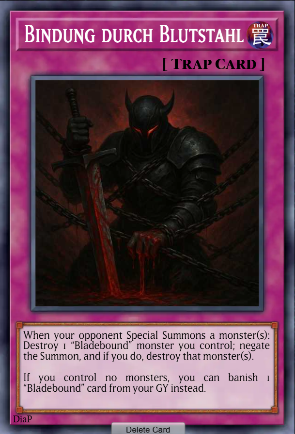 Bindung durch Blutstahl