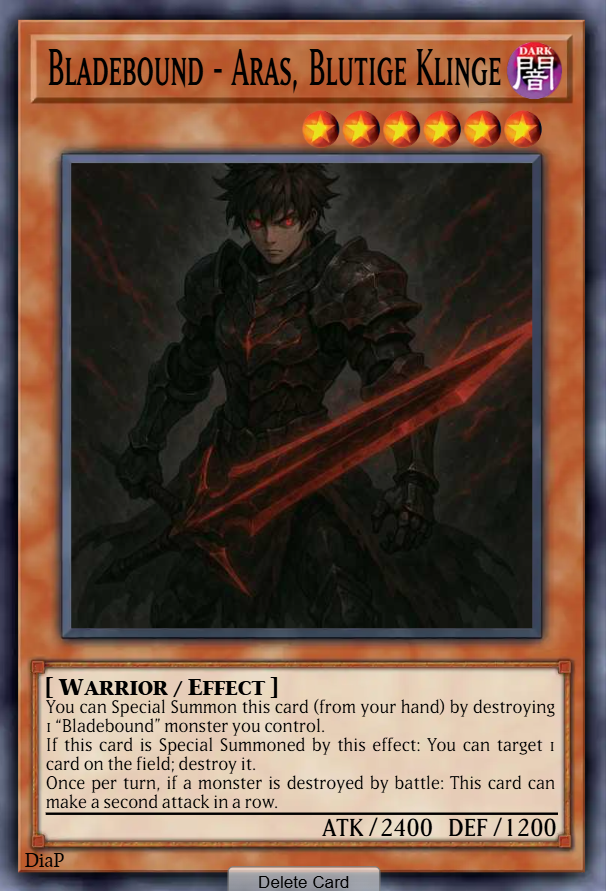 Bladebound - Aras, Blutige Klinge