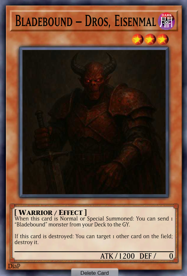 Bladebound – Dros, Eisenmal