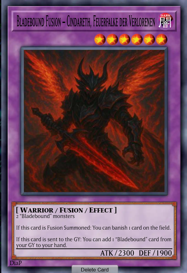 Bladebound Fusion – Cindareth, Feuerfalke der Verlorenen