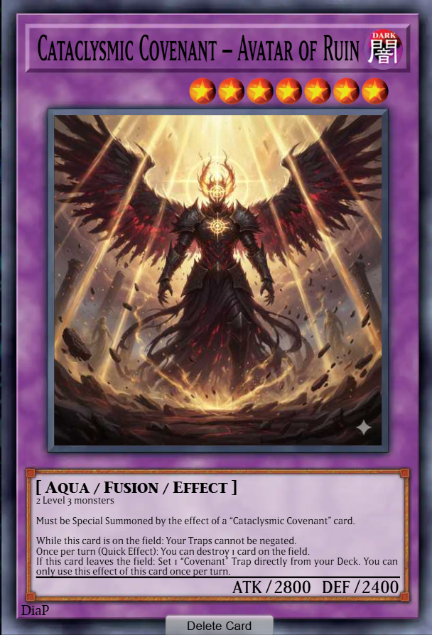 Cataclysmic Covenant – Avatar of Ruin