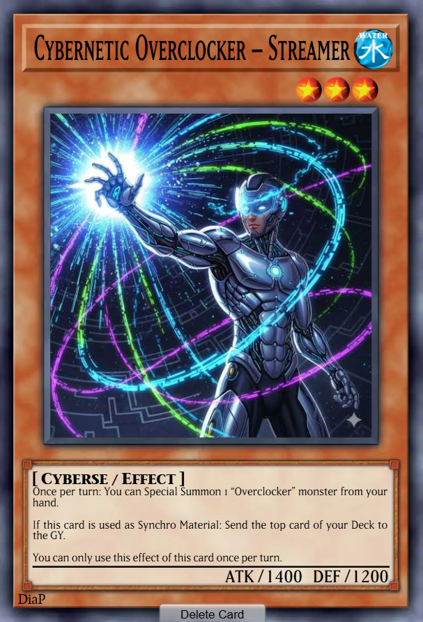 Cybernetic Overclocker – Streamer