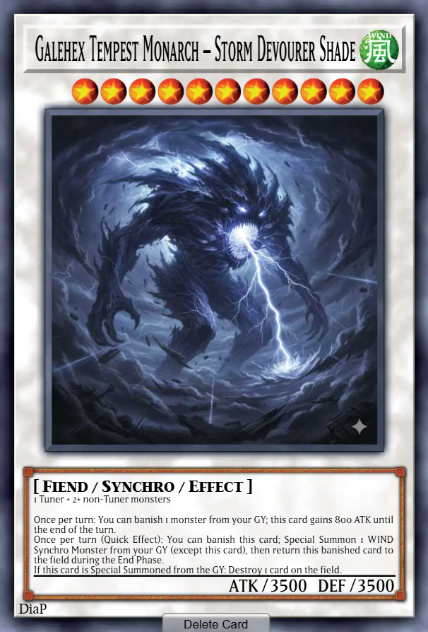 Galehex Tempest Monarch – Storm Devourer Shade