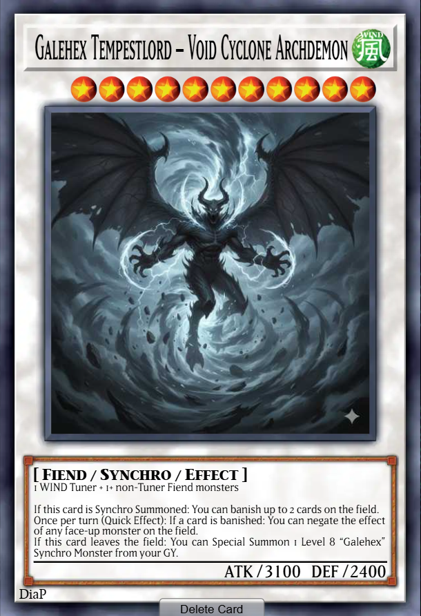 Galehex Tempestlord – Void Cyclone Archdemon