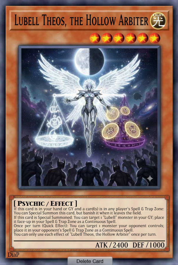 Lubell Theos, the Hollow Arbiter