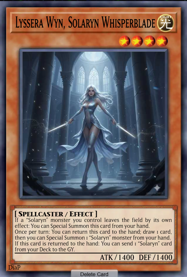 Lyssera Wyn, Solaryn Whisperblade