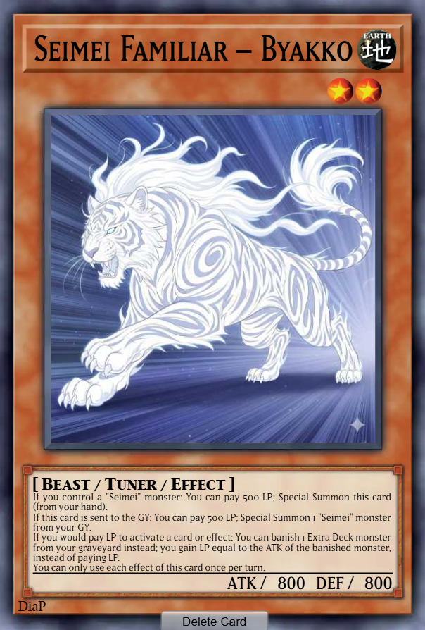 Seimei Familiar – Byakko