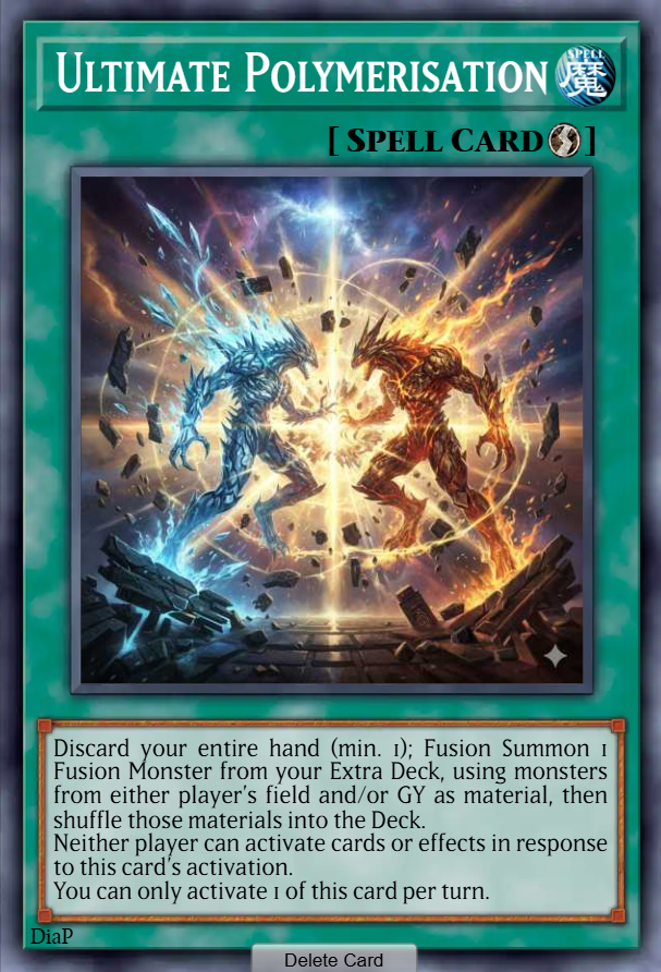 Ultimate Polymerisation