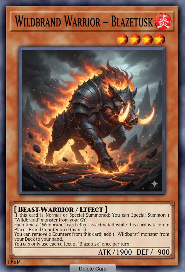 Wildbrand Warrior – Blazetusk